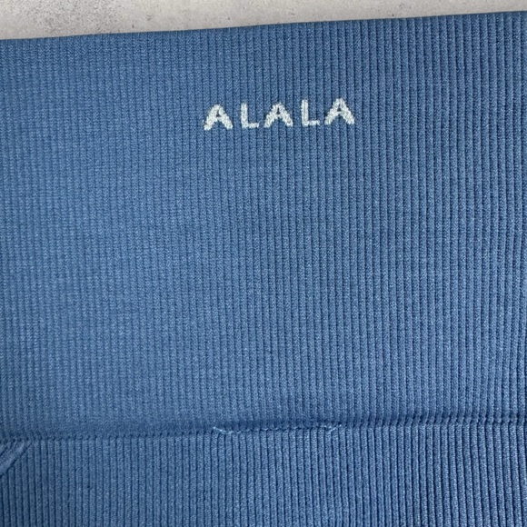 Alala Blue Ribbed Seamless Tight Leggings Blue Womens Size Small Revolve Pants‎ - Picture 3 of 12